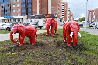 На улице российского города появились «слепые слоны»